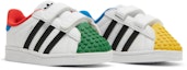Cheap (TD) LEGO x adidas Superstar CF 'Putih Kuning Hijau' H03970