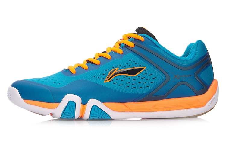 (Toddler) Li-Ning Fast Launch Series 'Blue Orange' Badminton Shoes AYTM039-1