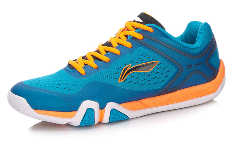 Order (TD) Kasut Badminton Li-Ning Fast Launch 'Biru Oren' AYTM039-1