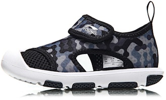 (Toddler) Li-Ning Magic Tape Sandal 'Breathable Comfort Black' YKAP118-3 (Toddler) Li-Ning Magic Tape Sandal 'Breathable Comfort Black' YKAP118-3
