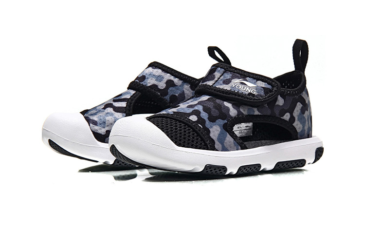 Lookbook (TD) 리닝 매직 테이프 샌들 '통 thoáng 블랙' (Li-Ning maejik teipeu saendeul 'tong thoáng beullaek') YKAP118-3