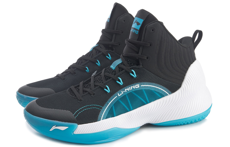 Lookbook (TD) "Li-Ning Mid-Top Negro/Azul" ABPQ027-2