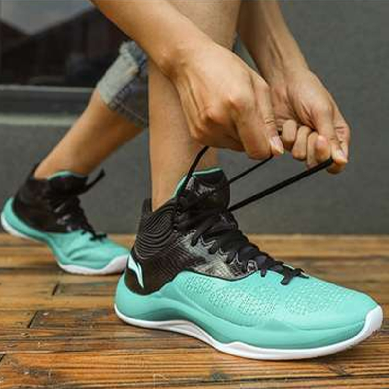 Sizing (TD) Li-Ning Sonic 5 ''Nero Blu Verde'' ABPM005-1
