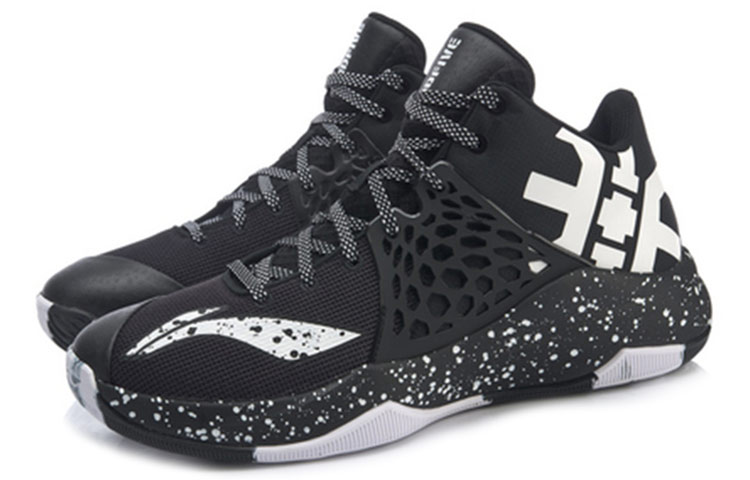 Lookbook (TD) Li-Ning Sonic 7 Premium 'Hitam Putih' ABPP033-4