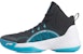(TD) Li-Ning Mid-Top Hitam/Biru ABPQ027-2