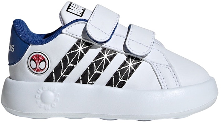嬰童 MARVEL x adidas neo GRAND COURT 防滑減震 低幫 學步鞋 藍白黑 Buy 嬰童 MARVEL x adidas neo GRAND COURT 防滑減震 低幫 學步鞋 藍白黑