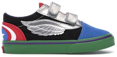 (Toddler) Marvel x Vans Old Skool Velcro 'Avengers' VA344KU3V (Toddler) Marvel x Vans Old Skool Velcro 'Avengers' VA344KU3V