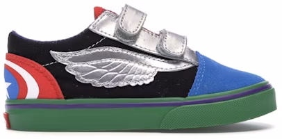 (Toddler) Marvel x Vans Old Skool Velcro 'Avengers' VA344KU3V (Toddler) Marvel x Vans Old Skool Velcro 'Avengers' VA344KU3V