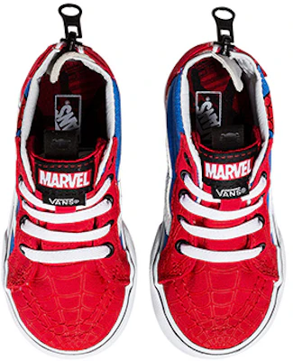 (TD) Marvel x Vans Sk8-Hi Zip 'Spider-Man' Sepatu Pria VN0A32R3U4I Lookbook (TD) Marvel x Vans Sk8-Hi Zip 'Spider-Man' Sepatu Pria VN0A32R3U4I