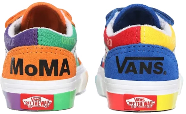(Toddler) MoMA x Vans Old Skool V 'Color Wheel' VN0A4VJJ0K1 Details for (Toddler) MoMA x Vans Old Skool V 'Color Wheel' VN0A4VJJ0K1