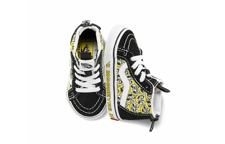 Vans Mooneyes SK8-HI Zip 'Black Yellow White' 圖 4