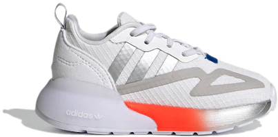 Order TD 嬰童 adidas originals ZX 2K 透氣低幫運動休閒鞋 白銀