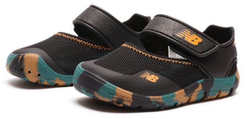 (TD) New Balance 208 Velcro Planas Deportivas Sandalias Negro Amarillo Verde IO208CK2 Order (TD) New Balance 208 Velcro Planas Deportivas Sandalias Negro Amarillo Verde IO208CK2