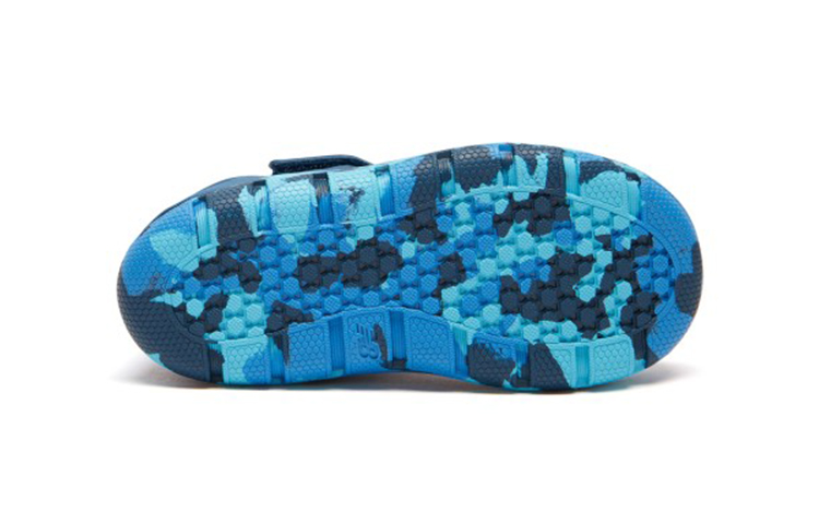 Shop (TD) New Balance 208 Seri Sandal Velcro Hak Datar Olahraga Biru Tua. IO208NV2