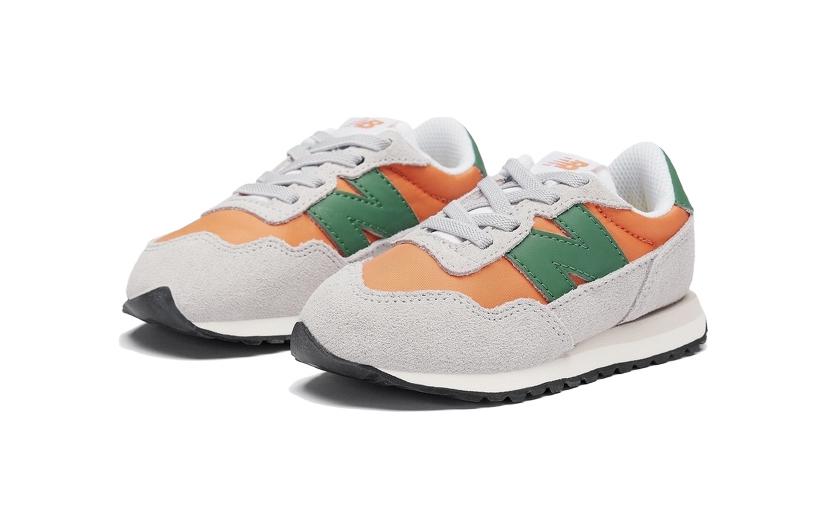 Order 婴童 New Balance NB 237 耐磨防滑 低筒 跑步鞋 橙灰