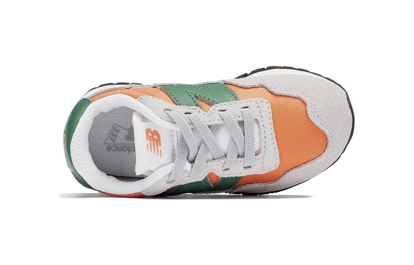 Lookbook 婴童 New Balance NB 237 耐磨防滑 低筒 跑步鞋 橙灰