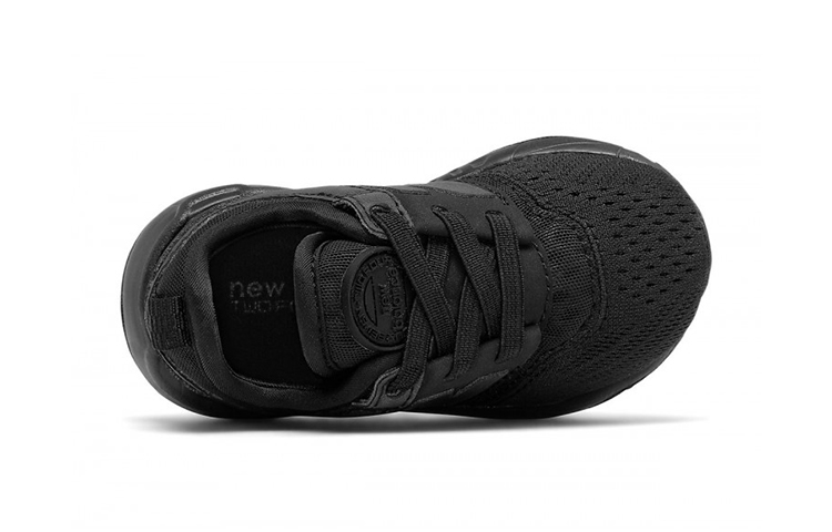 Lookbook 嬰兒 New Balance 247 Sport 透氣耐磨防滑 低筒運動鞋 純黑色