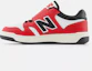 Lookbook (TD) New Balance 480 Kasut Kasual Kanak-Kanak Merah PHB480TT-W