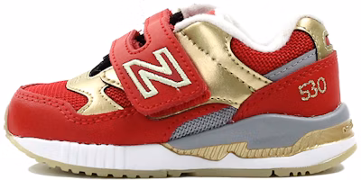 (Toddler) New Balance 530 MarathonSneakers 'Red Gold Grey White' KV530WRI (Toddler) New Balance 530 MarathonSneakers 'Red Gold Grey White' KV530WRI