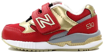 (Toddler) New Balance 530 MarathonSneakers 'Red Gold Grey White' KV530WRI (Toddler) New Balance 530 MarathonSneakers 'Red Gold Grey White' KV530WRI