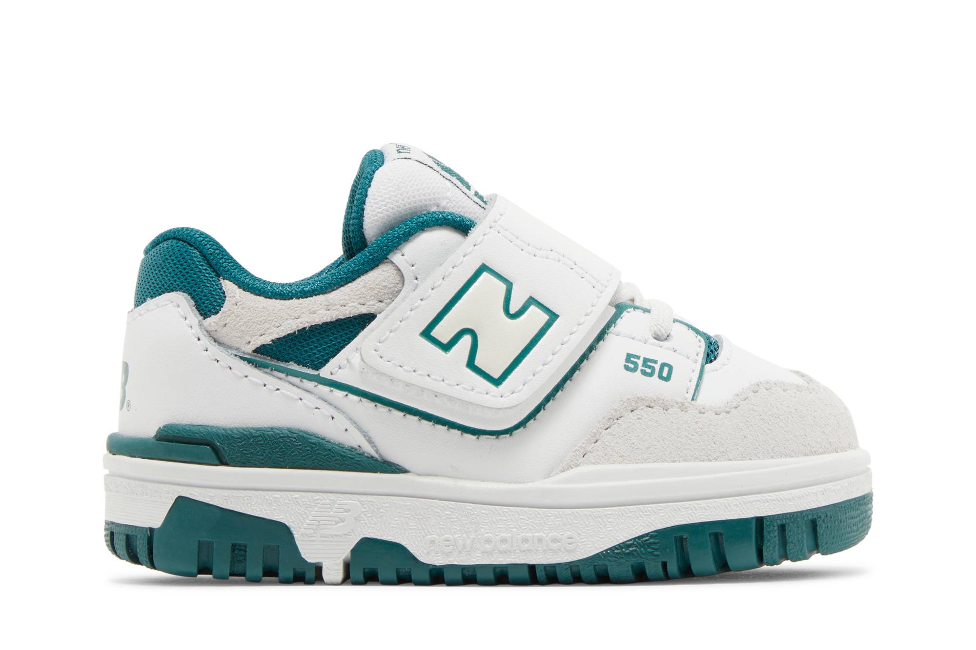 Buy (TD) New Balance 550 Bungee Lace Top Strap 'Putih Teal Klasik' IHB550TA