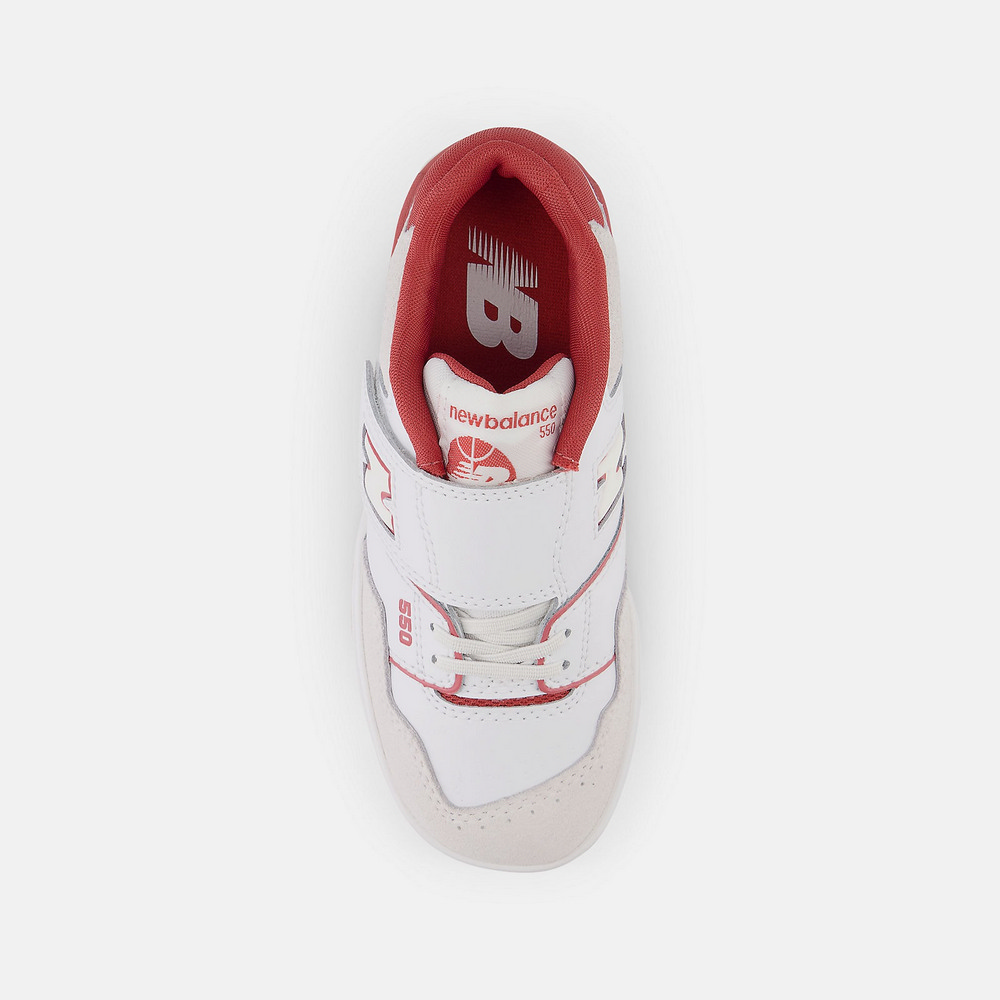 (TD) NB 550 GS Kids' Sneakers White Red White color 圖 4