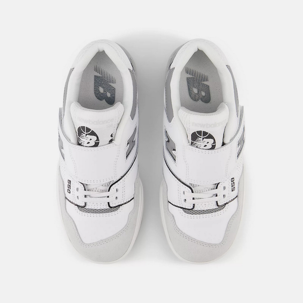 Shop (TD) New Balance 550 兒童休閒鞋 白灰配色 白色 PHB550SF-M