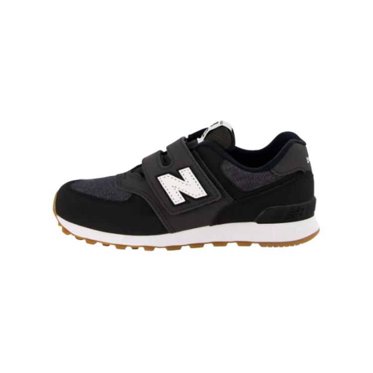 (Toddler) New Balance 574 Hook & Loop 'Black White' IV574DMK