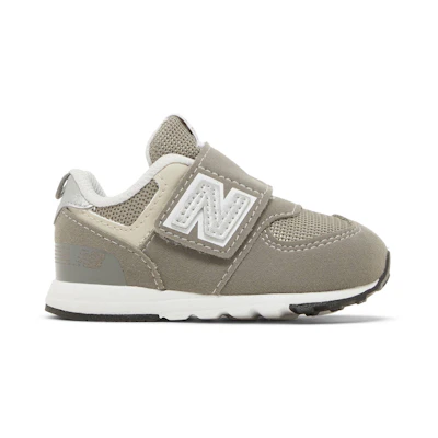 (TD) NB 574 Hook & Loop 'Rain Cloud Silver Metallic'