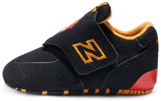 toddler-new-balance-574-lion-print-suede-shoes-black-orange-cc-574-zol