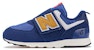 (TD) New Balance 574 New-B Hook & Loop 'Night Sky Gold Fusion' Malam Emas gelap. NW574HBG