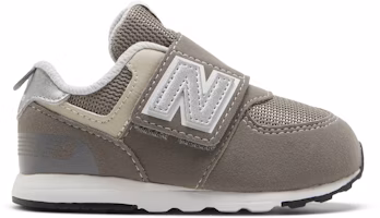 (Infant) New Balance 574 New-B Hook & Loop Wide 'Rain Cloud Silver Metallic' NW574GR-W (Infant) New Balance 574 New-B Hook & Loop Wide 'Rain Cloud Silver Metallic' NW574GR-W