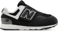Buy (TD) New Balance 574 New-B Hook & Loop Lebar 'Hitam Putih' NW574BK-W