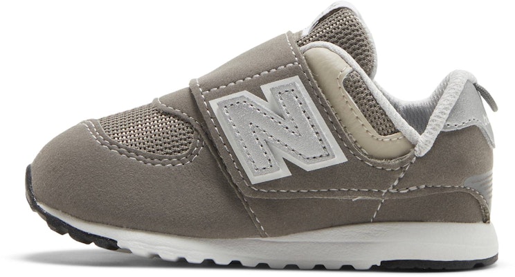 (Infant) New Balance 574 New-B Hook & Loop Wide 'Rain Cloud Silver Metallic' NW574GR-W Lookbook (Infant) New Balance 574 New-B Hook & Loop Wide 'Rain Cloud Silver Metallic' NW574GR-W
