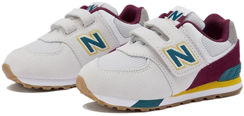 嬰童 New Balance 574系列 魔術貼 低幫休閒跑步鞋 灰紅 Order 嬰童 New Balance 574系列 魔術貼 低幫休閒跑步鞋 灰紅