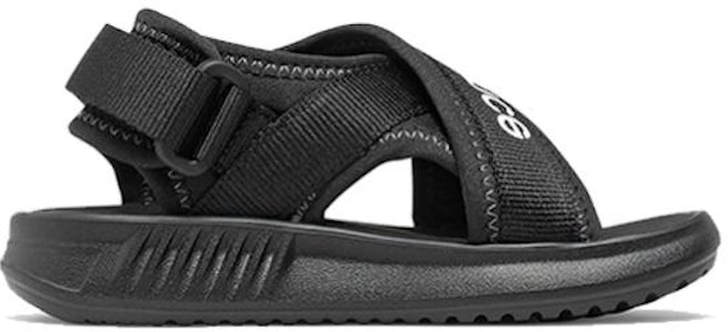 (TD) ニューバランス 650: シンセティック サンダル (黒/白) IO650AA Order (TD) ニューバランス 650: シンセティック サンダル (黒/白) IO650AA