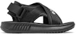 (TD) New Balance 650: Sandal Hitam Putih Sintetik IO650AA
