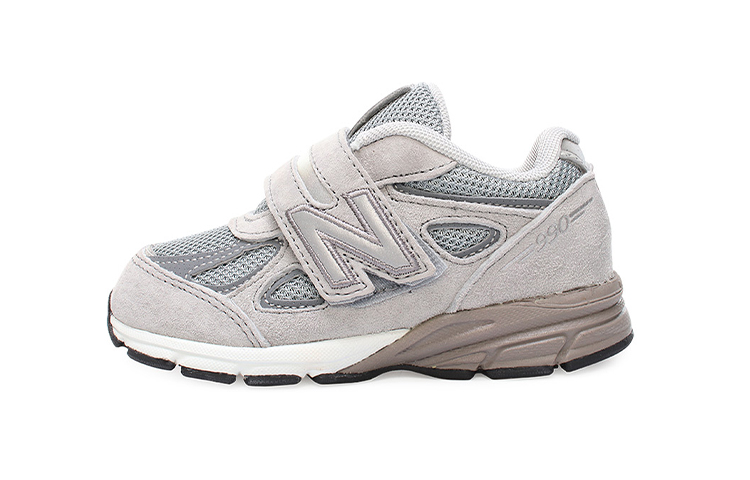 Buy 嬰童 New Balance 990 v4 魔術貼 低筒休閒運動鞋 灰色