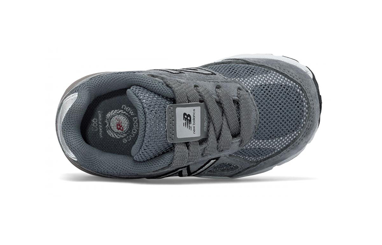 Lookbook 嬰兒 New Balance 反光 990 v4 灰色