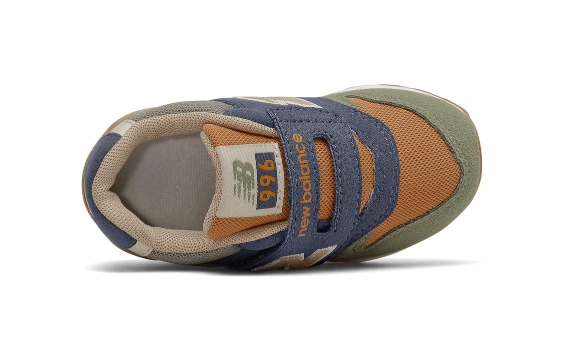 Shop 嬰兒 New Balance 996系列 v3 魔術貼 減震防滑低筒運動鞋 綠棕藍