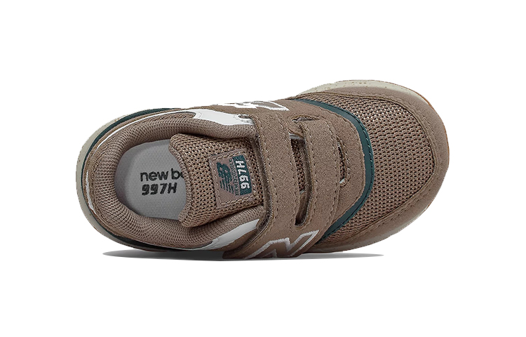 Lookbook 婴童 New Balance 997H系列 魔術貼 減震防滑耐磨 低筒跑步鞋 咖啡色
