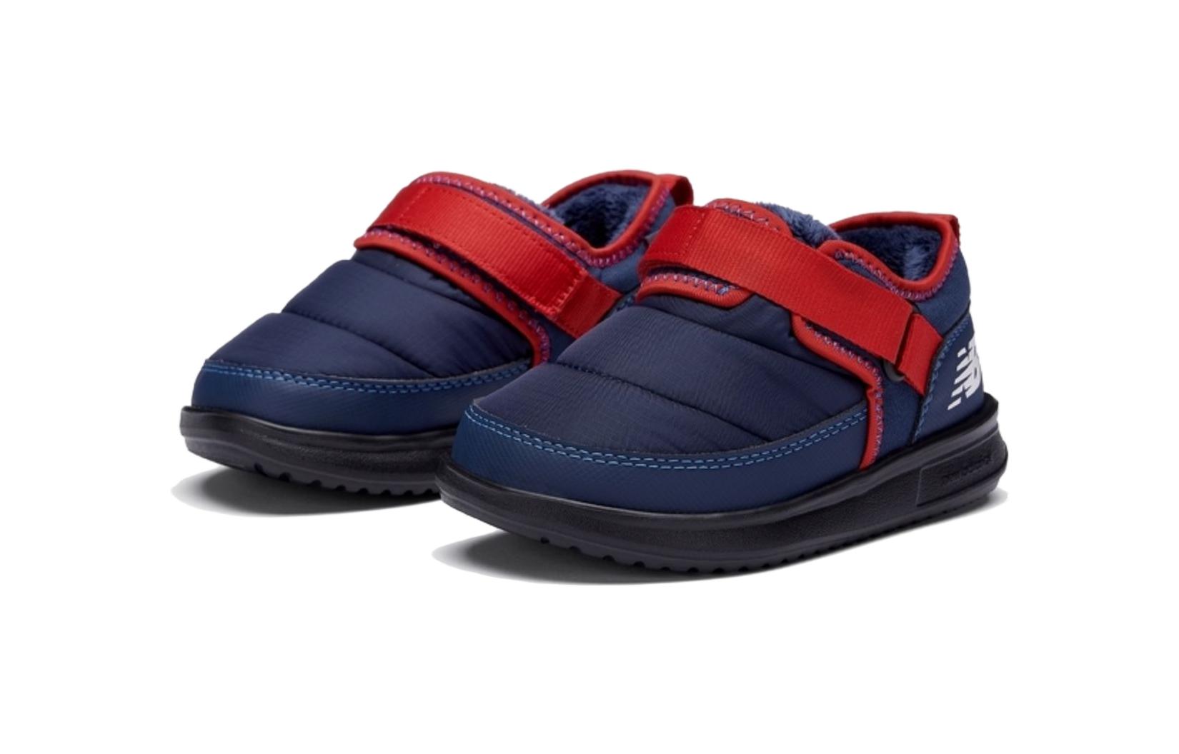 Lookbook 嬰童 New Balance 加絨保暖 減震透氣 低幫 學步鞋 藏青色