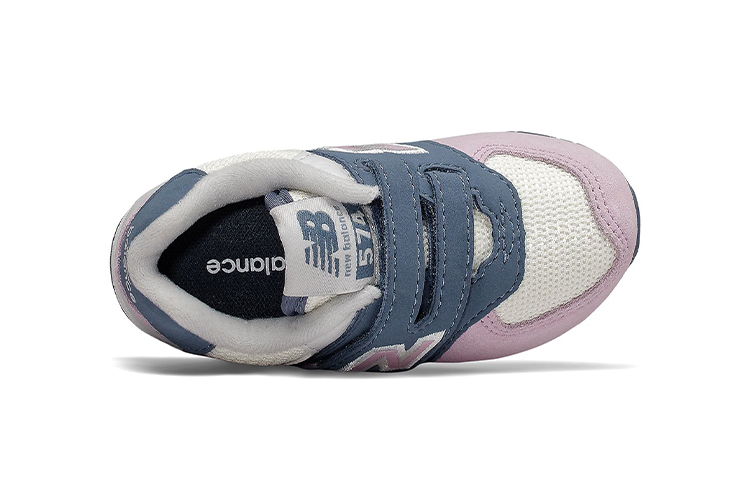 Lookbook 嬰童 New Balance 魔鬼氈 574 藍粉色