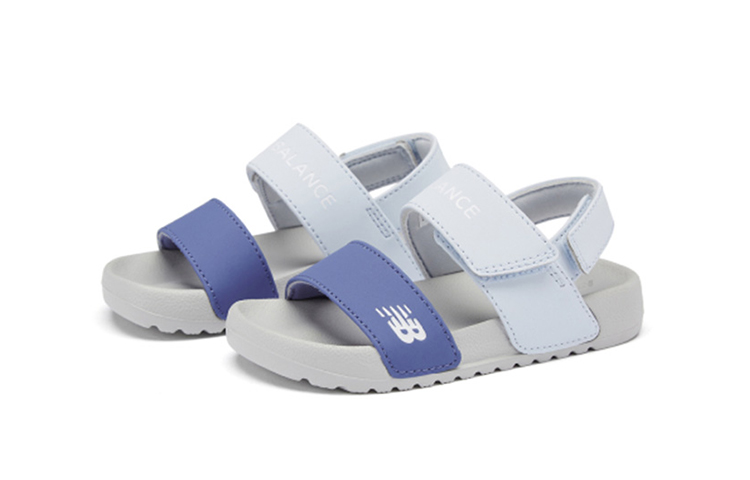 Lookbook (TD) New Balance Nclay 休闲蓝色凉鞋 '海军蓝白灰' ITNCLAYR