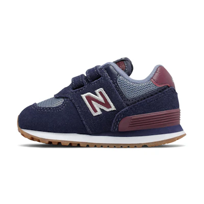 (TD) NB NBHook and Loop 574 Blue/Borwn 'Brown'