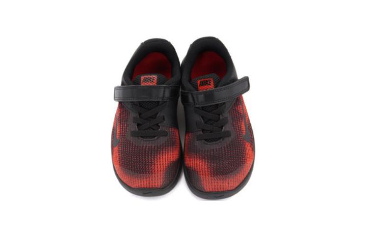 Lookbook 嬰兒 Nike Flex 2018 RN 魔鬼氈 專業 防滑 低筒 跑鞋 黑紅