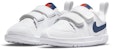 (TD) Nike /Baby Pico 5 Kasut Sukan Rendah Tahan Kejutan Anti-Gelincir Putih Biru AR4162-106