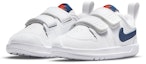 Lookbook (TD) Nike /Baby Pico 5 Kasut Sukan Rendah Tahan Kejutan Anti-Gelincir Putih Biru AR4162-106