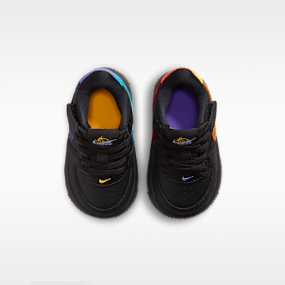 Shop (Toddler) Nike Air Force 1 Low Easy On Black/Laser Orange/Picante Red/Action Grape IV5947-001