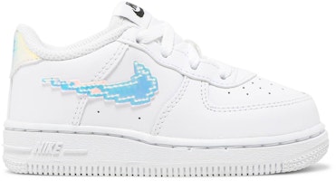 (Toddler) Nike Air Force 1 LV8 'Digital Swoosh - White' CW1582-100 (Toddler) Nike Air Force 1 LV8 'Digital Swoosh - White' CW1582-100